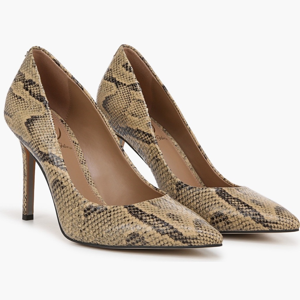 Sam Edelman Golden Tan Hazel Pointed Toe Pump NWT 8,5 - Picture 1 of 9